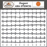 Carta Bella Halloween Spooky Scary Stitch Stencil (CBHW324034)