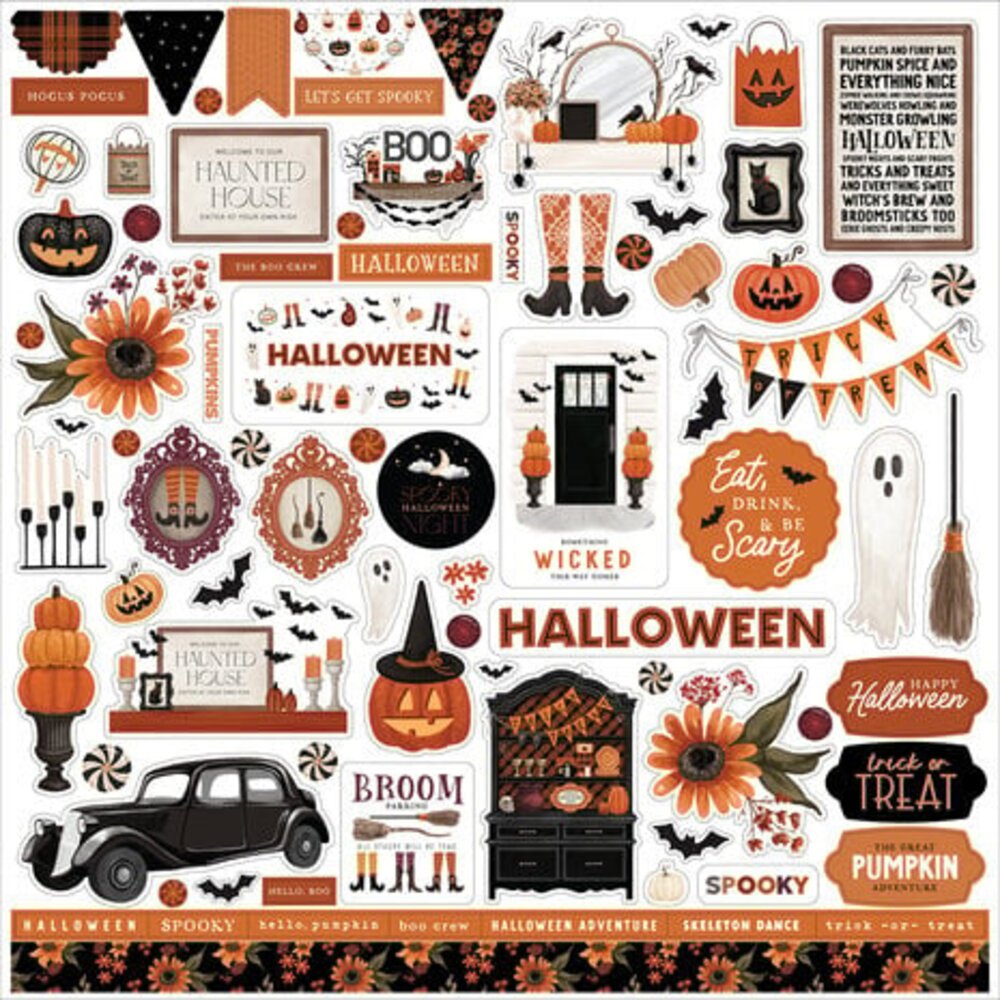 Carta Bella Halloween 12x12 Inch Element Sticker (CBHW324014)