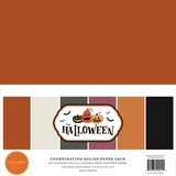Carta Bella Halloween 12x12 Inch Coordinating Solids Paper Pack (CBHW324015)