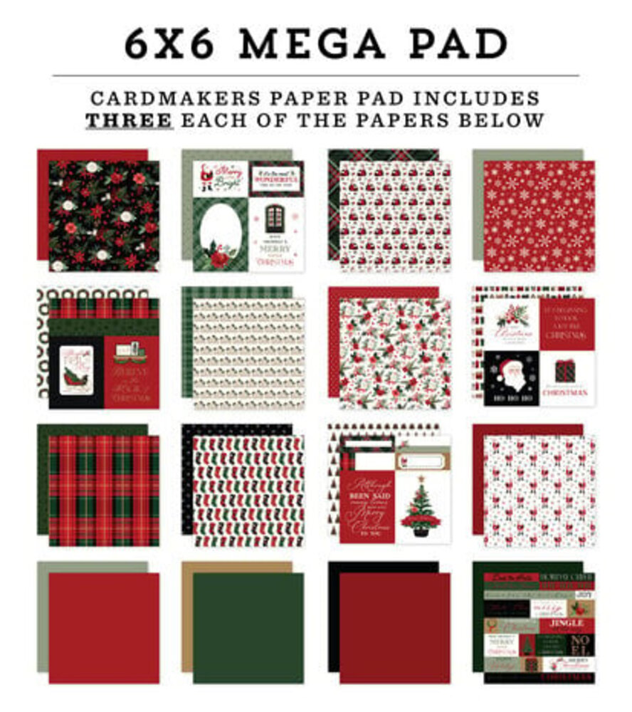 Carta Bella A Wonderful Christmas 6x6 Inch Mega Pad (CBAWC328031)