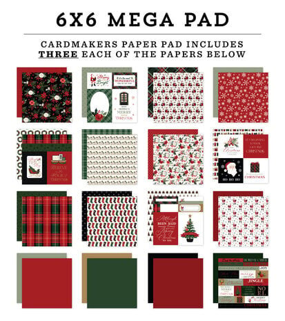 Carta Bella A Wonderful Christmas 6x6 Inch Mega Pad (CBAWC328031)