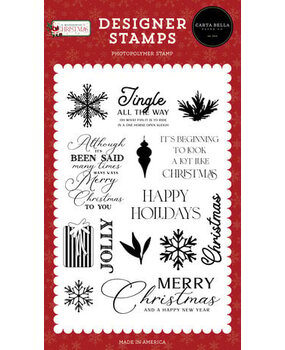 Carta Bella A Wonderful Christmas A Lot Like Christmas Clear Stamps (CBAWC328043) Carta Bella A Wonderful Christmas A Lot Like Christmas Clear Stamps (CBAWC328043)