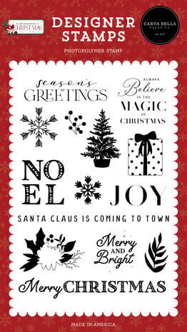 Carta Bella A Wonderful Christmas Always Believe Clear Stamps (CBAWC328044) Carta Bella A Wonderful Christmas Always Believe Clear Stamps (CBAWC328044)