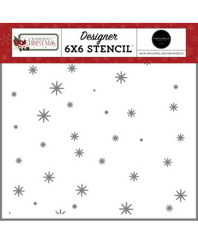 Carta Bella A Wonderful Christmas Looks Like Christmas Stencil (CBAWC328033) Carta Bella A Wonderful Christmas Looks Like Christmas Stencil (CBAWC328033)