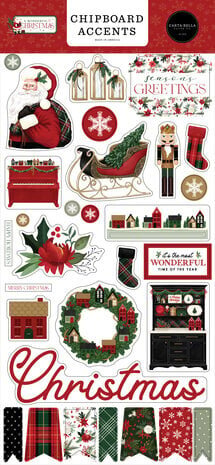 Carta Bella A Wonderful Christmas 6x13 Inch Chipboard Accents (CBAWC328021)