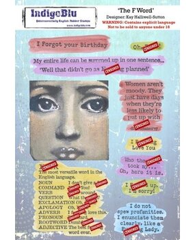 IndigoBlu The F Word A5 Rubber Stamps (IND1124)