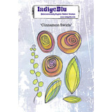 IndigoBlu Cinnamon Swirls A6 Rubber Stamps (IND0816)