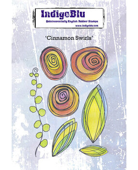 IndigoBlu Cinnamon Swirls A6 Rubber Stamps (IND0816)