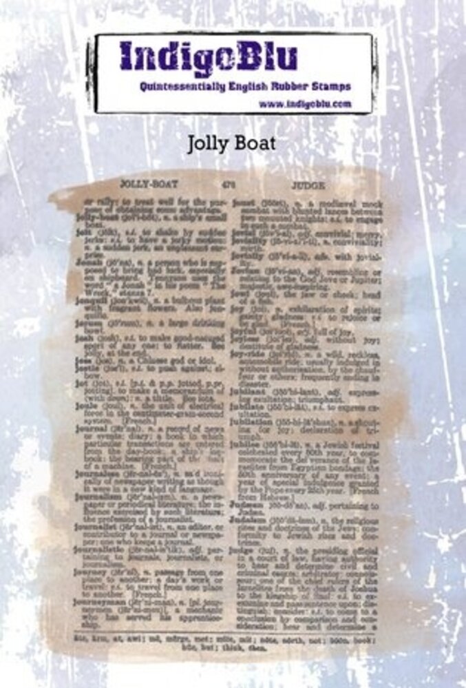 IndigoBlu Jolly Boat Dictionary A6 Rubber Stamps (IND1128) IndigoBlu Jolly Boat Dictionary A6 Rubber Stamps (IND1128)