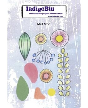 IndigoBlu Mid Mod A6 Rubber Stamps (IND1129) IndigoBlu Mid Mod A6 Rubber Stamps (IND1129)