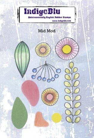 IndigoBlu Mid Mod A6 Rubber Stamps (IND1129) IndigoBlu Mid Mod A6 Rubber Stamps (IND1129)