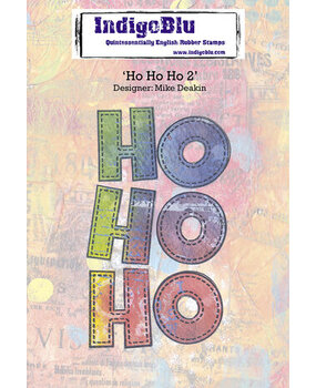 IndigoBlu Ho Ho Ho II A6 Rubber Stamps (IND1158)