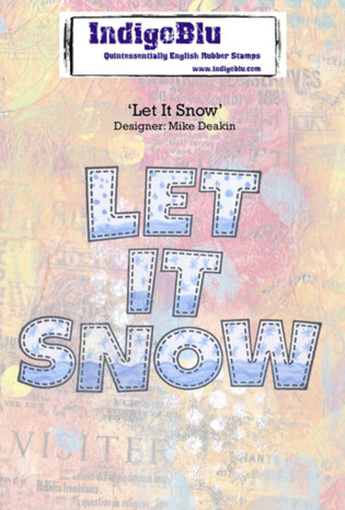 IndigoBlu Let It Snow A6 Rubber Stamps (IND1159)