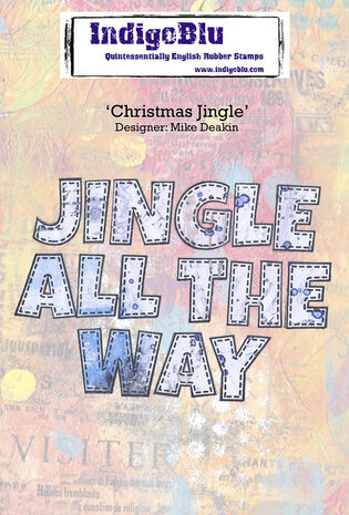 IndigoBlu Christmas Jingle A6 Rubber Stamps (IND1161)