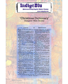 IndigoBlu Christmas Dictionary A6 Rubber Stamps (IND1162)