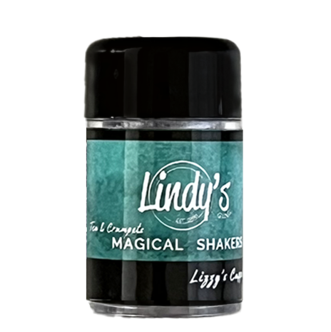 Lindy's Stamp Gang Lizzy's Cuppa' Tea Teal Magical Shaker 2.0 (mshaker-006)