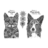 Crafty Individuals A Purr-fect Day Unmounted Rubber Stamps (CI-627)