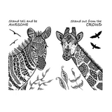 Crafty Individuals Stand Out and Stand Tall Unmounted Rubber Stamps (CI-629)