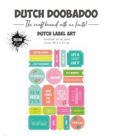 Dutch Doobadoo Dutch Label Art A4 Dream Plan Do Sunshine on My Mind (474.007.017) Dutch Doobadoo Dutch Label Art A4 Dream Plan Do Sunshine on My Mind (474.007.017)