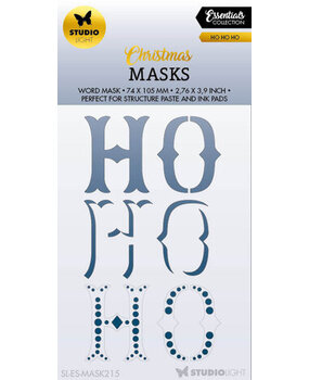 Studio Light Christmas Essentials HO HO HO Masking Stencil (SL-ES-MASK215)* Studio Light Christmas Essentials HO HO HO Masking Stencil (SL-ES-MASK215)*