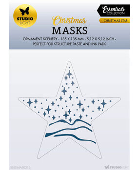 Studio Light Christmas Essentials Christmas Star Masking Stencil (SL-ES-MASK216)* Studio Light Christmas Essentials Christmas Star Masking Stencil (SL-ES-MASK216)*