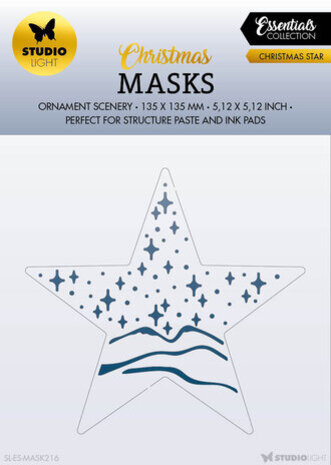 Studio Light Christmas Essentials Christmas Star Masking Stencil (SL-ES-MASK216) Studio Light Christmas Essentials Christmas Star Masking Stencil (SL-ES-MASK216)