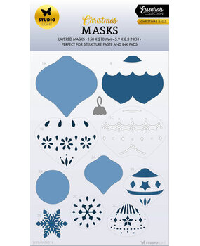 Studio Light Christmas Essentials Christmas Balls Masking Stencil (SL-ES-MASK218) Studio Light Christmas Essentials Christmas Balls Masking Stencil (SL-ES-MASK218)