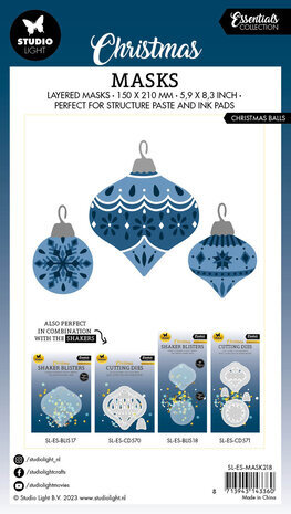 Studio Light Christmas Essentials Christmas Balls Masking Stencil (SL-ES-MASK218) Studio Light Christmas Essentials Christmas Balls Masking Stencil (SL-ES-MASK218)