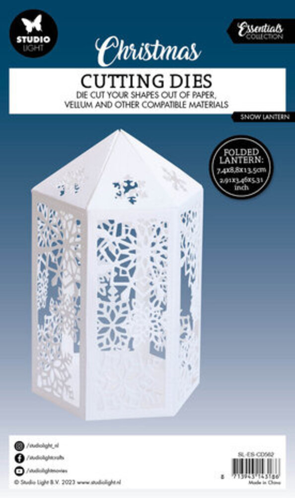 Studio Light Christmas Essentials Snijmal Snow Lantern (SL-ES-CD562)