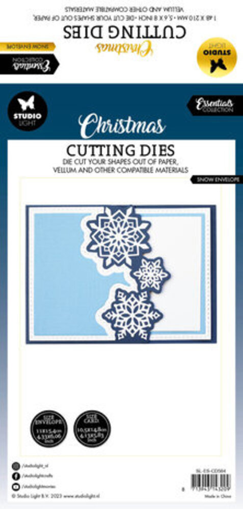 Studio Light Christmas Essentials Snijmal Snow Envelope (SL-ES-CD564)