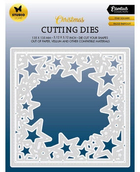Studio Light Christmas Essentials Snijmal Star Square Passe Partout (SL-ES-CD565)