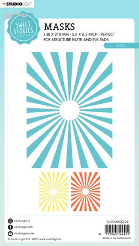 Studio Light Sweet Stories Masking Stencil Rays (SL-SS-MASK224) Studio Light Sweet Stories Masking Stencil Rays (SL-SS-MASK224)