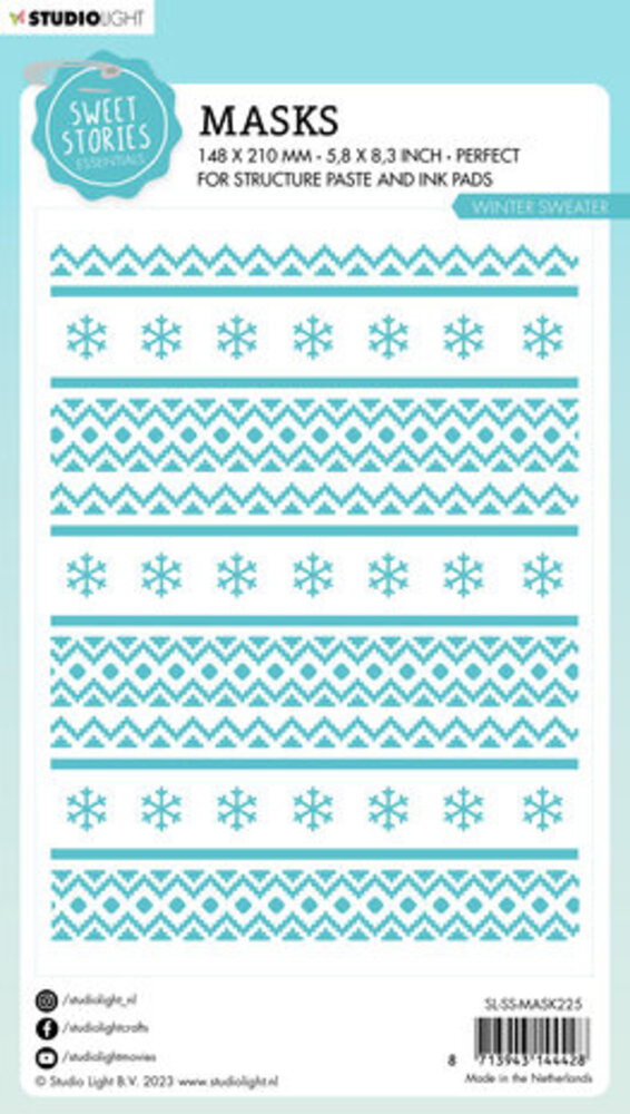 Studio Light Sweet Stories Masking Stencil Winter Sweater (SL-SS-MASK225) Studio Light Sweet Stories Masking Stencil Winter Sweater (SL-SS-MASK225)
