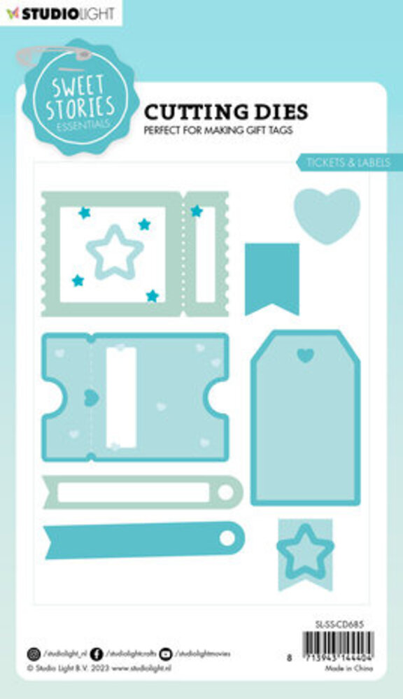 Studio Light Sweet Stories Snijmal Tickets & Labels (SL-SS-CD685) Studio Light Sweet Stories Snijmal Tickets & Labels (SL-SS-CD685)