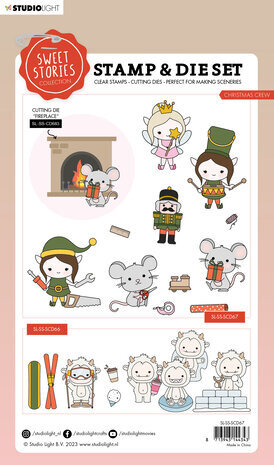 Studio Light Sweet Stories Stamp & Die Christmas Crew (SL-SS-SCD67) Studio Light Sweet Stories Stamp & Die Christmas Crew (SL-SS-SCD67)