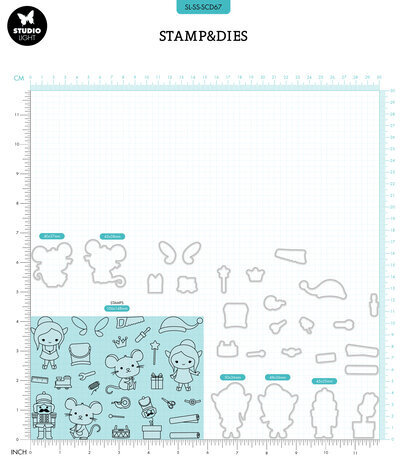 Studio Light Sweet Stories Stamp & Die Christmas Crew (SL-SS-SCD67) Studio Light Sweet Stories Stamp & Die Christmas Crew (SL-SS-SCD67)