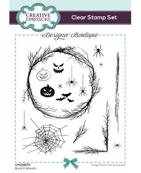 Creative Expressions Designer Boutique Clear Stamp A6 Build A Wreath (UMSDB173) Creative Expressions Designer Boutique Clear Stamp A6 Build A Wreath (UMSDB173)