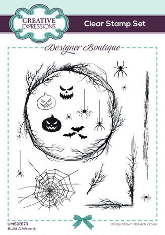 Creative Expressions Designer Boutique Clear Stamp A6 Build A Wreath (UMSDB173)