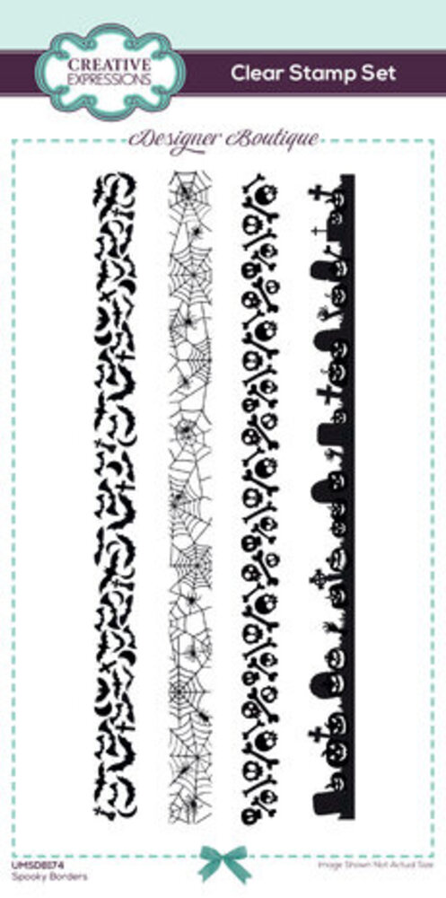 Creative Expressions Designer Boutique Clear Stamp Spooky Borders (UMSDB174)