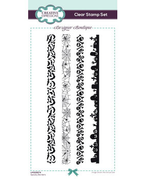 Creative Expressions Designer Boutique Clear Stamp Spooky Borders (UMSDB174) Creative Expressions Designer Boutique Clear Stamp Spooky Borders (UMSDB174)