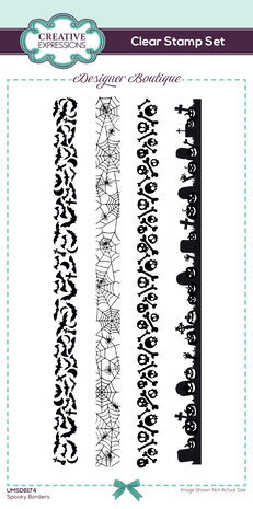Creative Expressions Designer Boutique Clear Stamp Spooky Borders (UMSDB174)