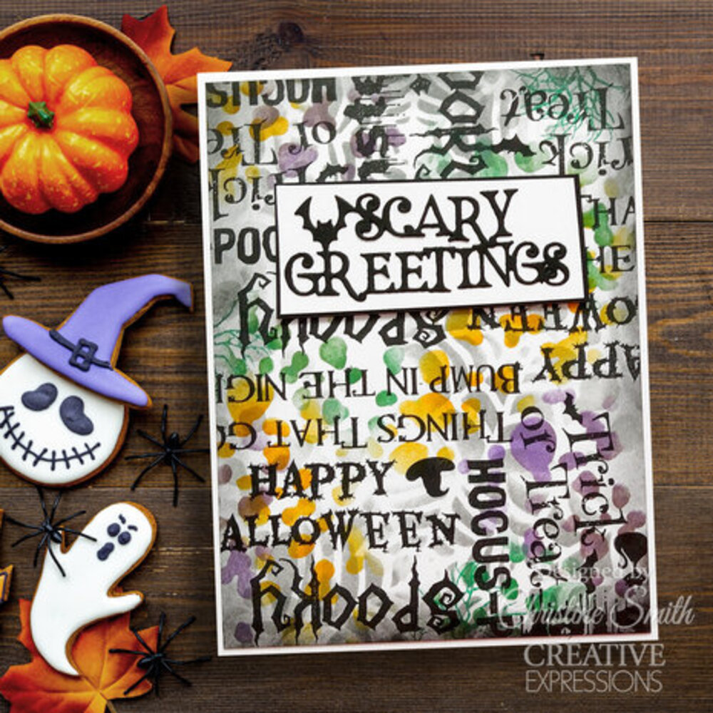 Creative Expressions Designer Boutique Clear Stamp Ghostly Greetings (UMSDB176)