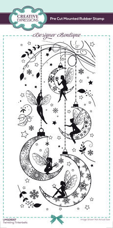 Creative Expressions Designer Boutique Rubber Stamp Twinkling Tinkerbells (UMSDB167) Creative Expressions Designer Boutique Rubber Stamp Twinkling Tinkerbells (UMSDB167)