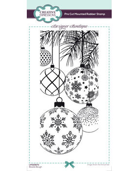 Creative Expressions Designer Boutique Rubber Stamp Bauble Bough (UMSDB170) Creative Expressions Designer Boutique Rubber Stamp Bauble Bough (UMSDB170)