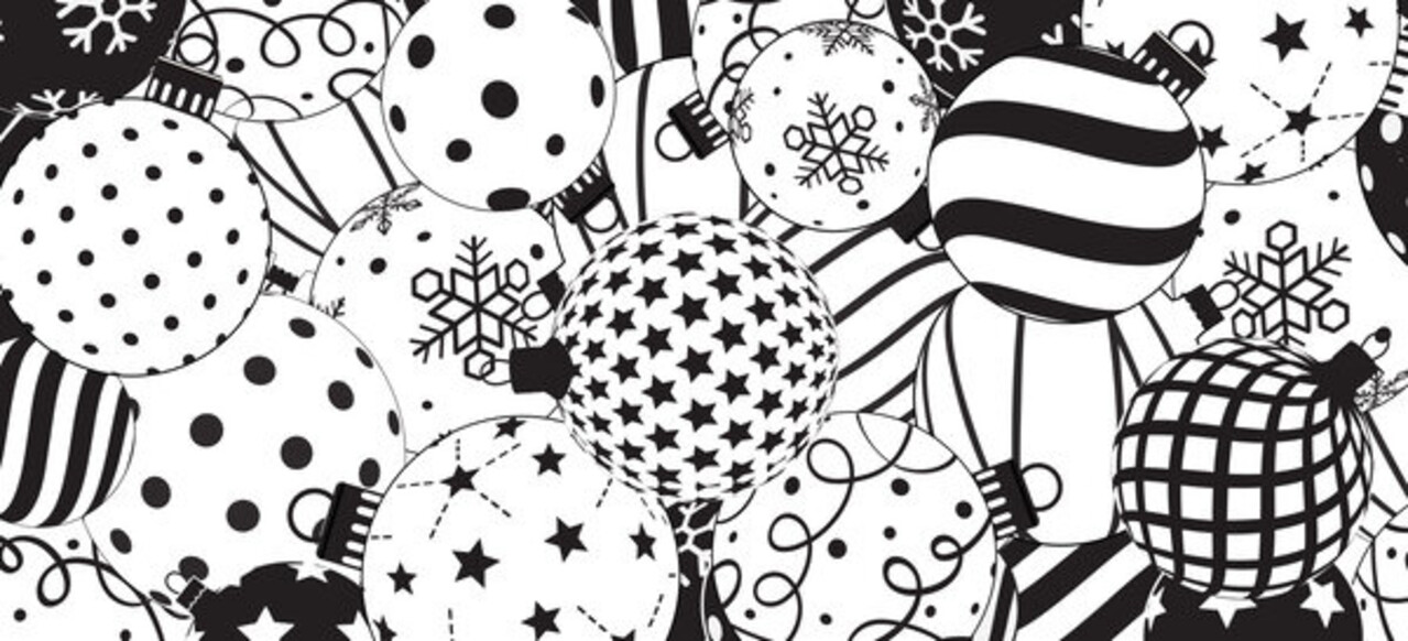 Creative Expressions Designer Boutique Rubber Stamp Bauble Wonderland (UMSDB171)