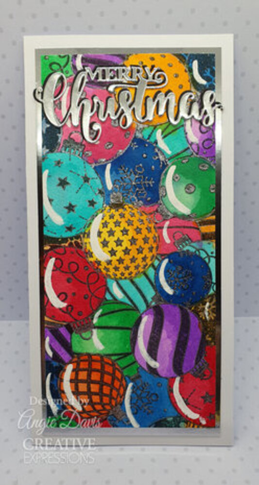 Creative Expressions Designer Boutique Rubber Stamp Bauble Wonderland (UMSDB171)