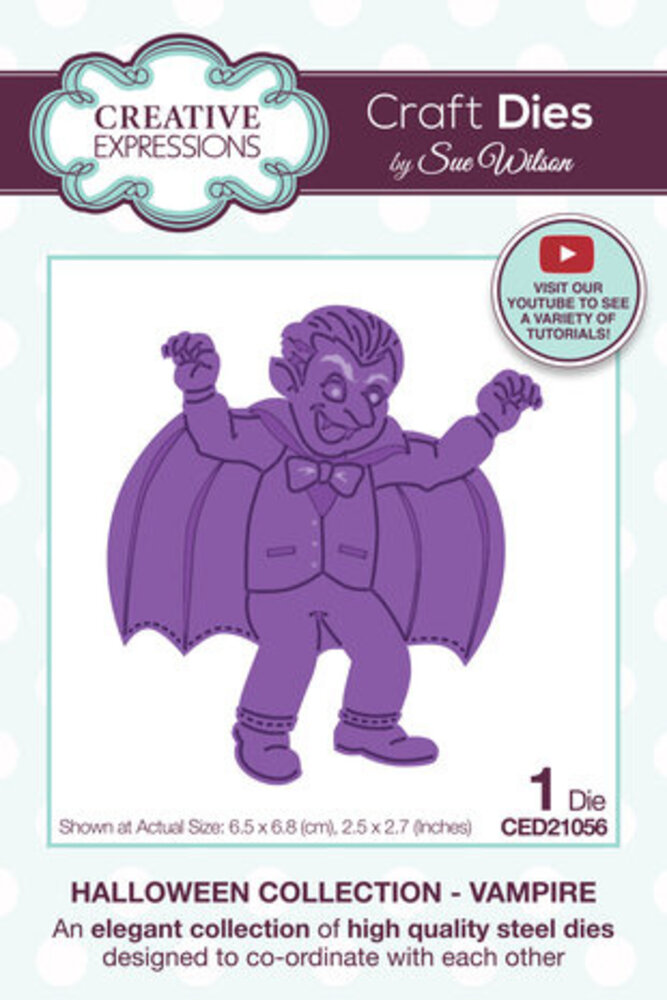Creative Expressions Sue Wilson Craft Die Vampire (CED21056)
