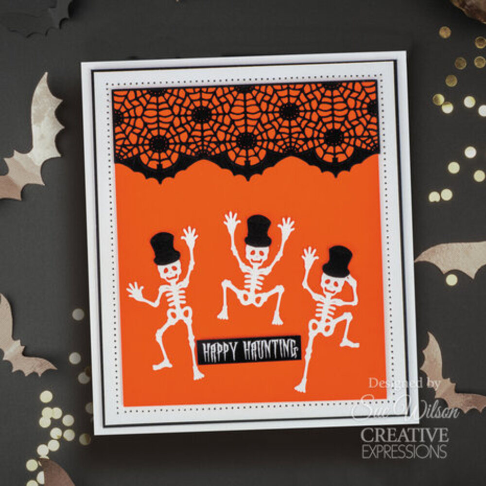 Creative Expressions Sue Wilson Craft Die Bat & Web Border (CED21059) Creative Expressions Sue Wilson Craft Die Bat & Web Border (CED21059)