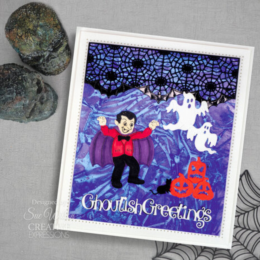 Creative Expressions Sue Wilson Craft Die Bat & Web Border (CED21059) Creative Expressions Sue Wilson Craft Die Bat & Web Border (CED21059)