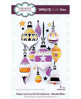 Creative Expressions Cathie Shuttleworth Craft Die Bauble Bliss (CEDPC1236) Creative Expressions Cathie Shuttleworth Craft Die Bauble Bliss (CEDPC1236)